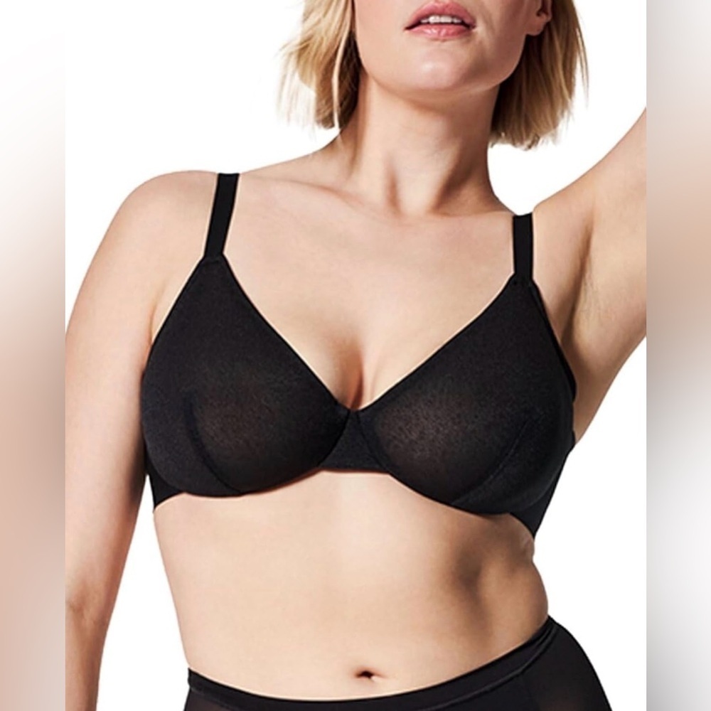 NWT Spanx SheerFlex Fit To You bra in the color Very Black